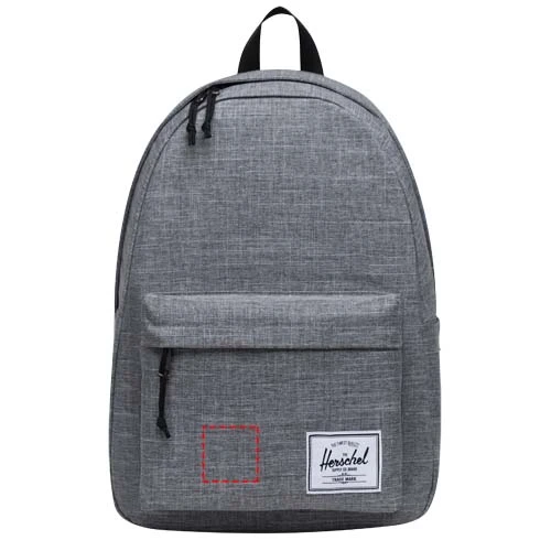 Herschel Classic™ batoh 16 l - Herschel – žíhaná šedá – tlačová plocha – Dno