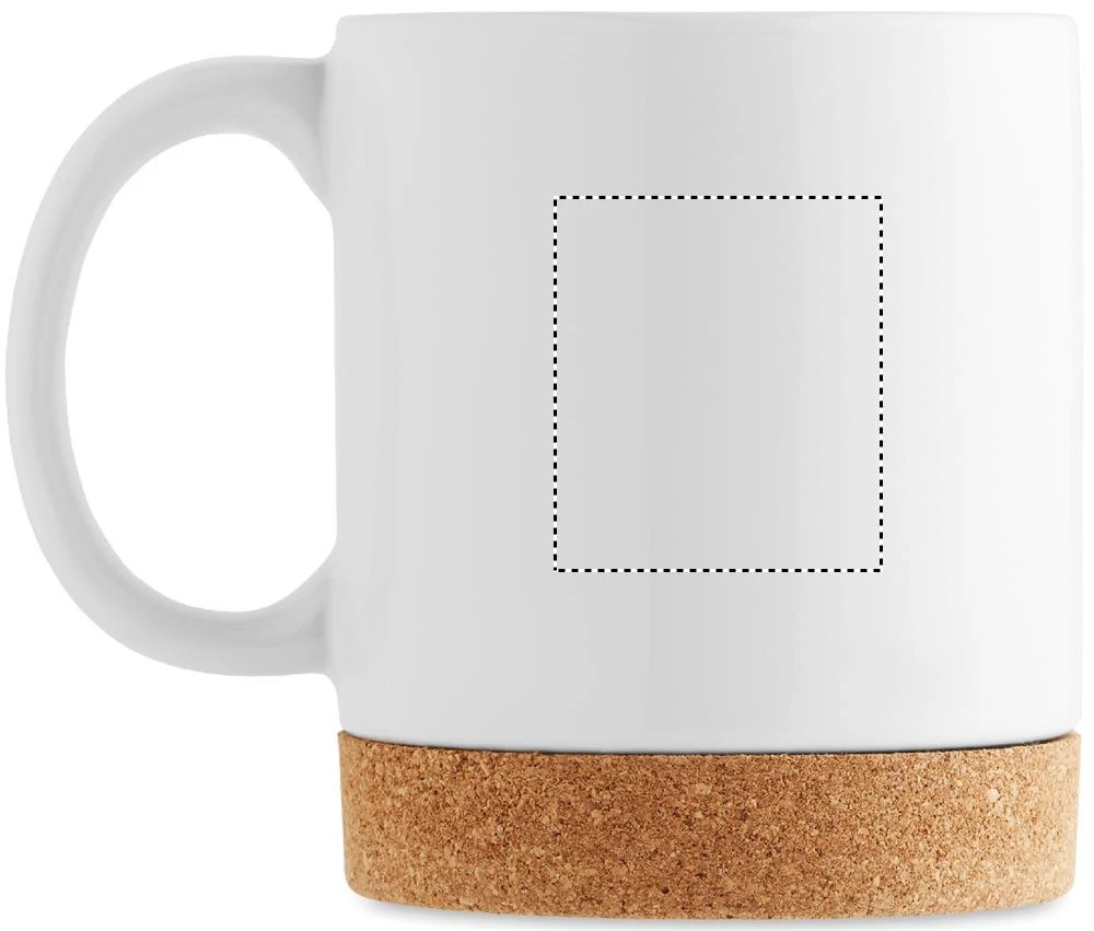 Sublimačný hrnček 280 ml – bílá – tlačová plocha – Pre ľavákov