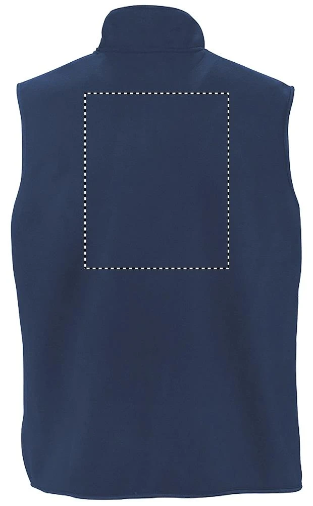 Norway uni - fleecová vesta - 320g - Sol's – red – tlačová plocha – Zadná strana