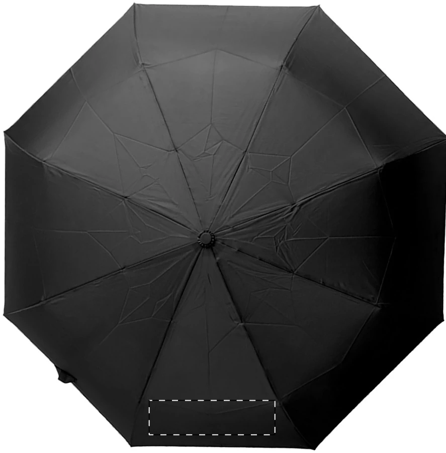 Kasaboo RPET dáždnik – čierna – tlačová plocha – Panel 2