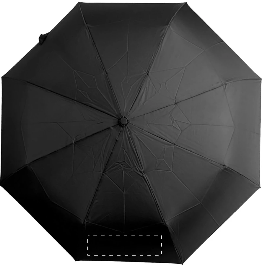 Kasaboo RPET dáždnik – čierna – tlačová plocha – Panel 4