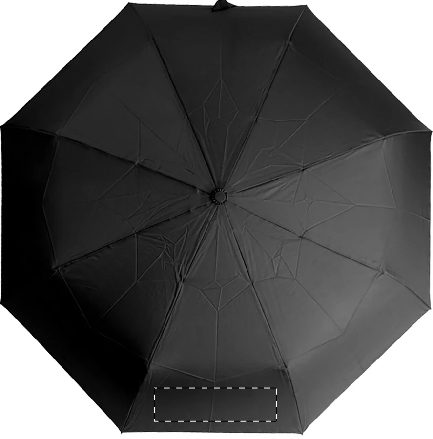 Kasaboo RPET dáždnik – čierna – tlačová plocha – Panel 5