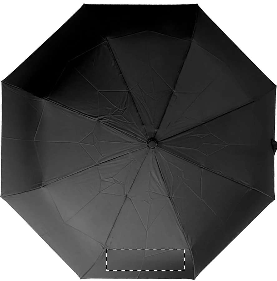 Kasaboo RPET dáždnik – čierna – tlačová plocha – Panel 7