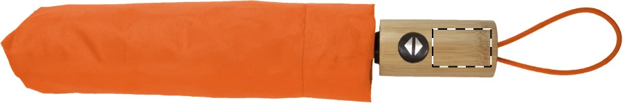 Kasaboo RPET dáždnik – orange – tlačová plocha – Rukoväť