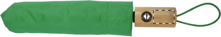 Kasaboo RPET dáždnik – green – tlačová plocha – Rukoväť