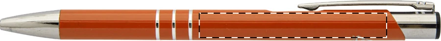 Rechannel guličkové pero – orange – tlačová plocha – Pravák