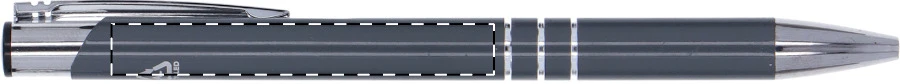 Rechannel guličkové pero – dark grey – tlačová plocha – Ľavák