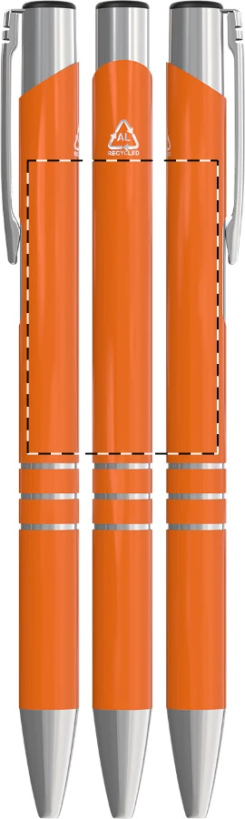 Rechannel guličkové pero – orange – tlačová plocha – Obal