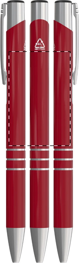 Rechannel guličkové pero – red – tlačová plocha – Obal
