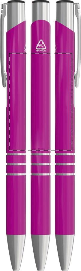 Rechannel guličkové pero – pink – tlačová plocha – Obal
