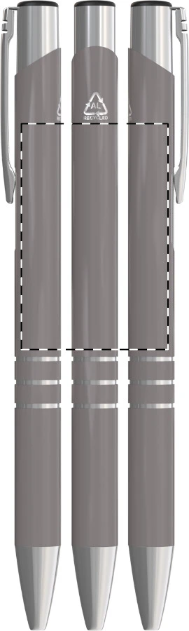 Rechannel guličkové pero – grey – tlačová plocha – Obal