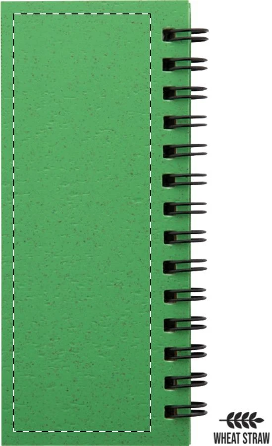 WheaNote Mini blok – green – tlačová plocha – Zadná strana