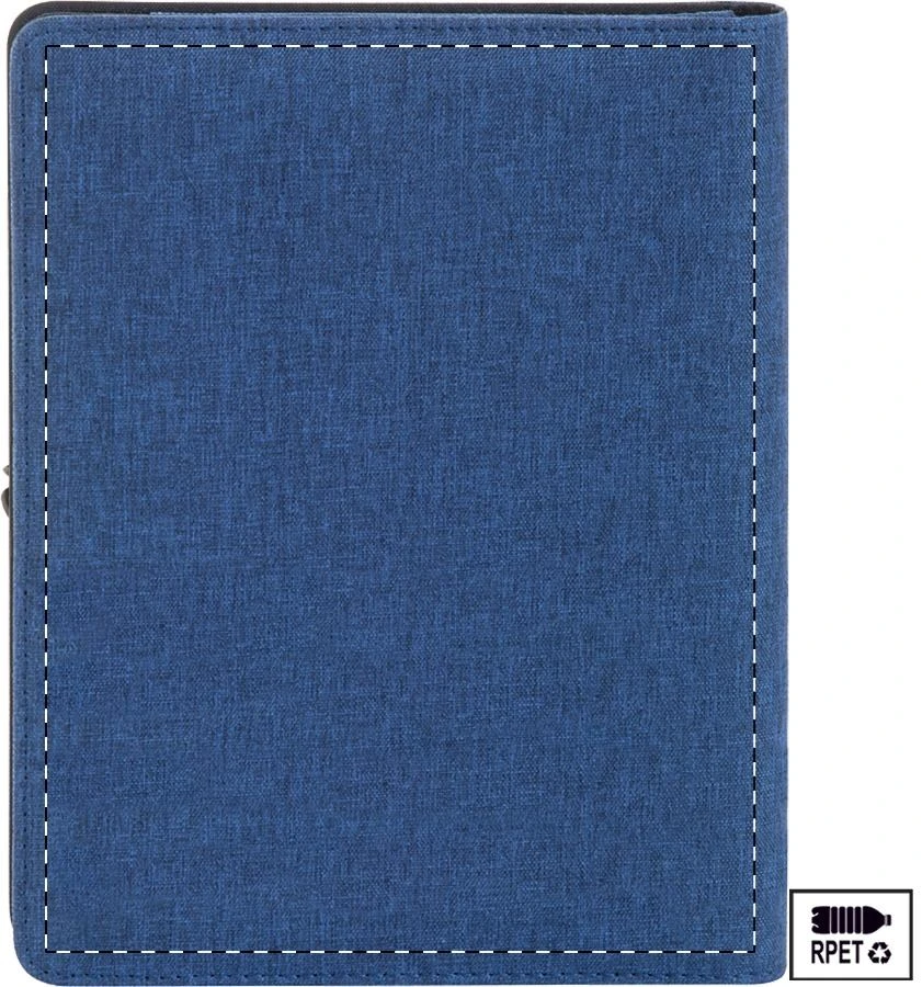 Shepherd A5 RPET sloha na dokumety – blue – tlačová plocha – Zadná strana
