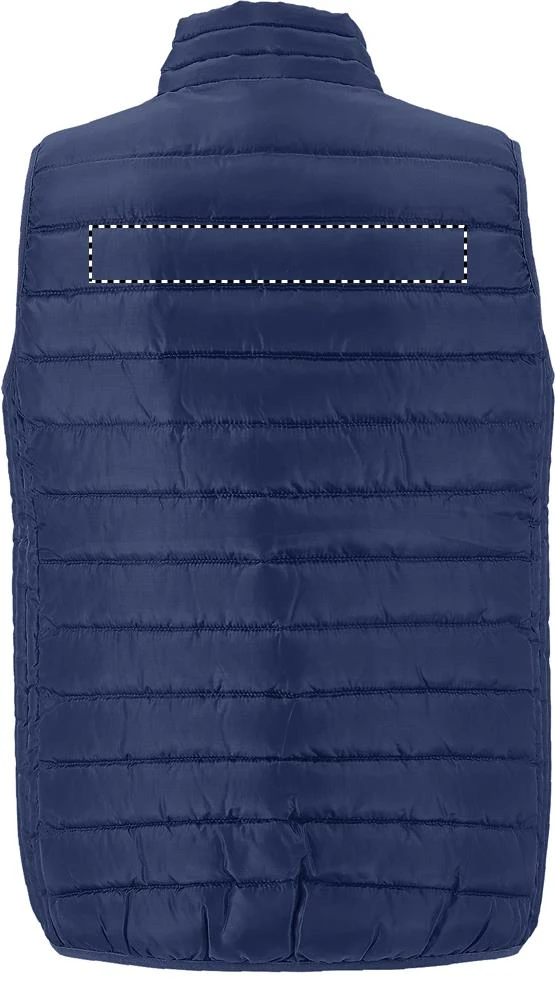 STREAM WOMEN Zateplená vesta - Sol's – čierna – tlačová plocha – BACK STRAP