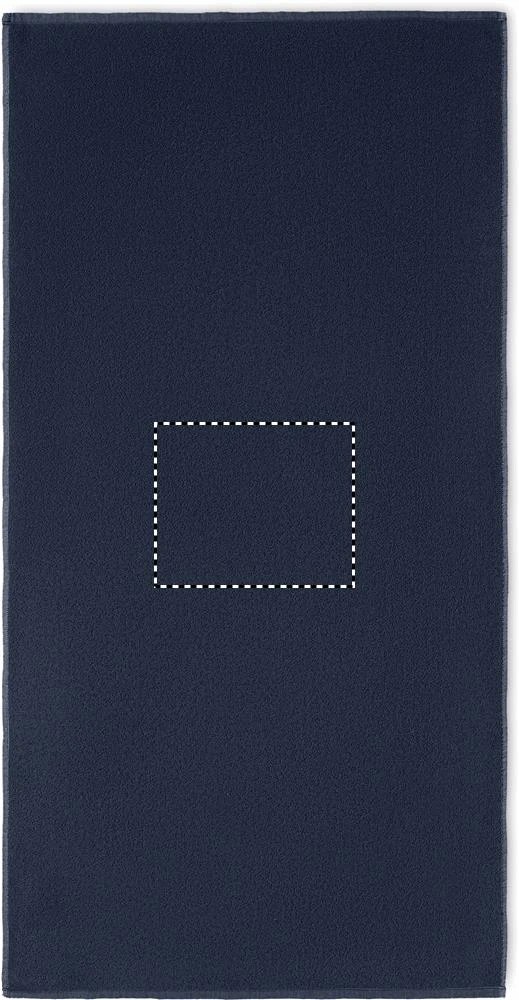 Uterák SEAQUAL® – modrá – tlačová plocha – CENTER
