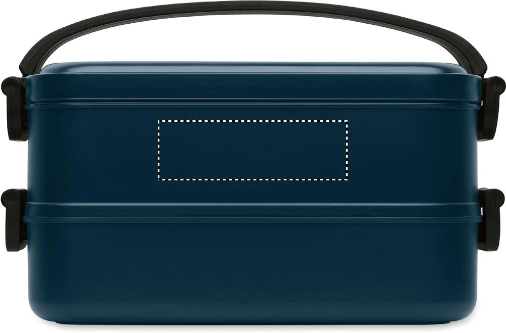 Box na obed z recyklovaného PP – francouzská námořnická modř – tlačová plocha – BOX 1 SIDE 2