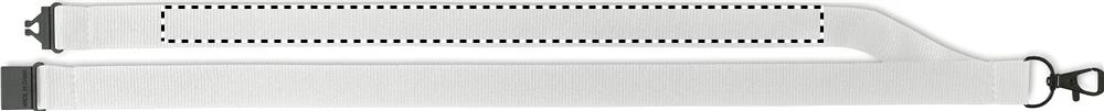 Šnúrka na telefón – bílá – tlačová plocha – STRAP(S) BACK