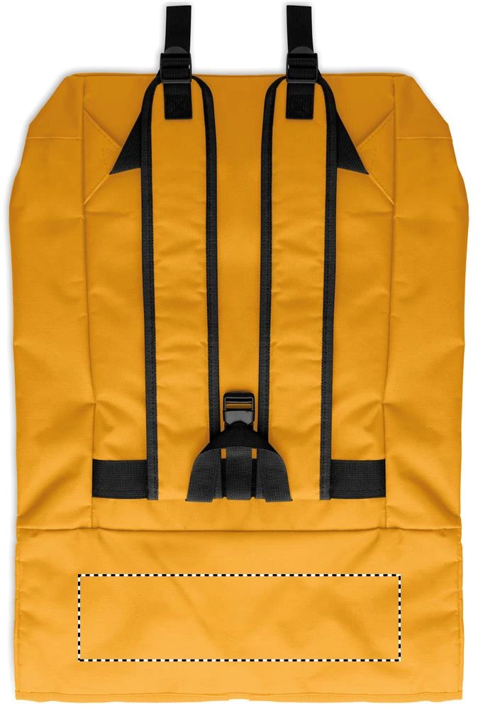Rolovací batoh – ochre – tlačová plocha – Vrch