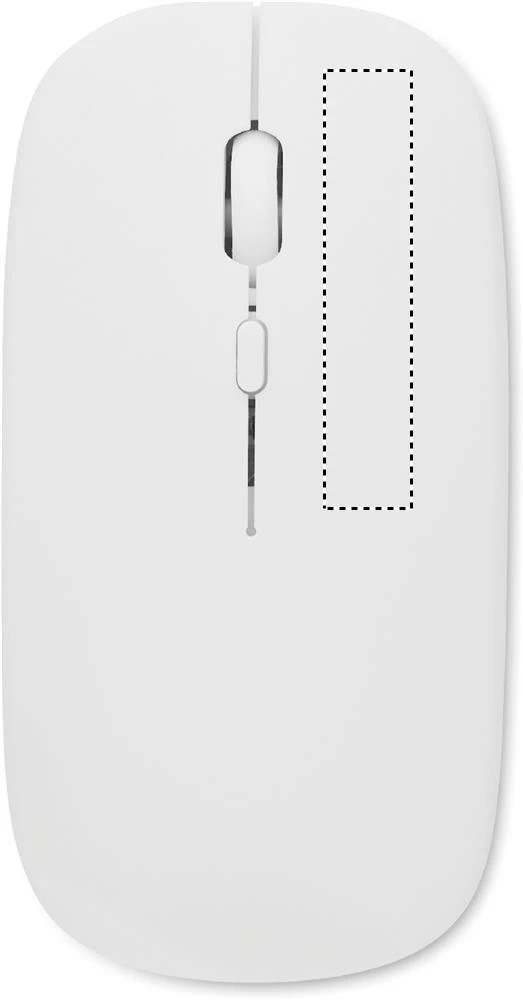 Nabíjacia bezdrôtová myš – bílá – tlačová plocha – RIGHT BUTTON