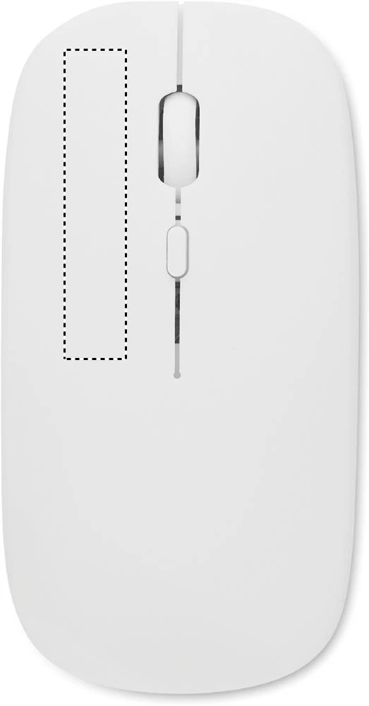 Nabíjacia bezdrôtová myš – bílá – tlačová plocha – LEFT BUTTON