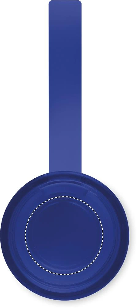 Nerezová fľaša 650 ml – modrá – tlačová plocha – Veko