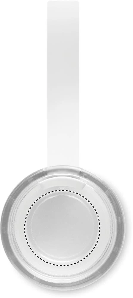 Nerezová fľaša 650 ml – bílá – tlačová plocha – Veko