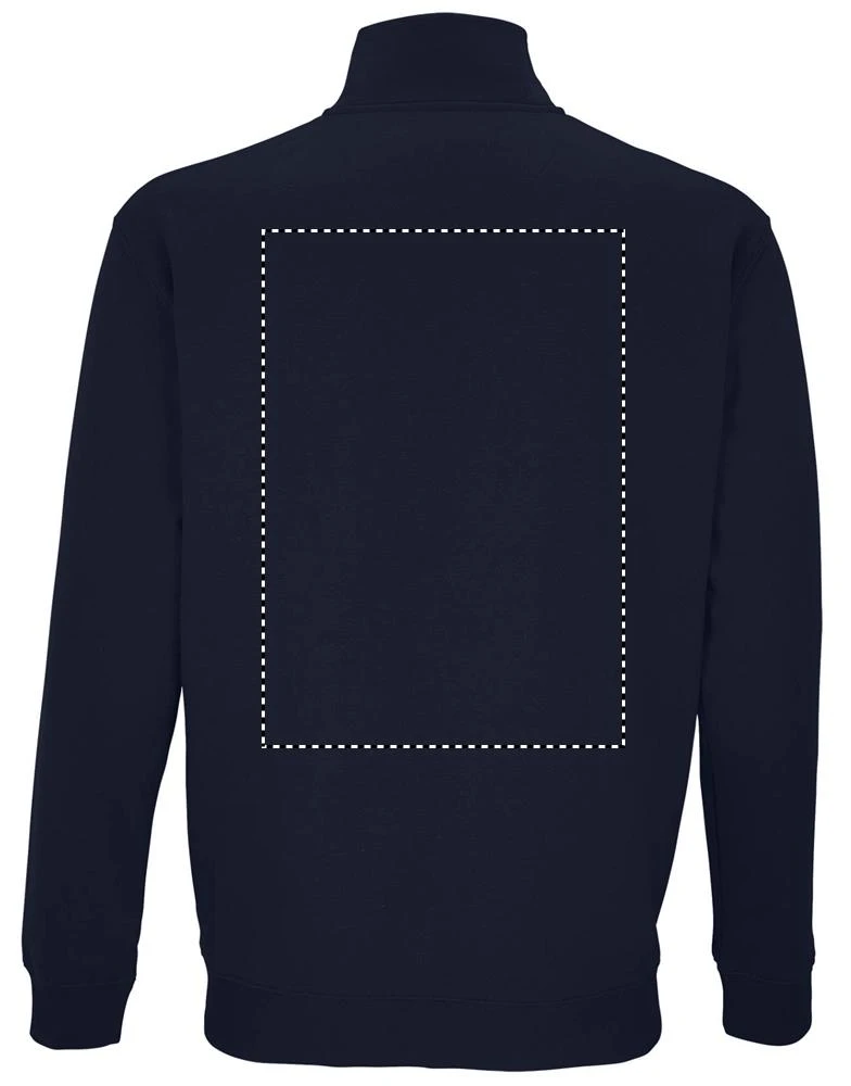 CONRAD mikina so zipsom - Sol's – french navy – tlačová plocha – Zadná strana