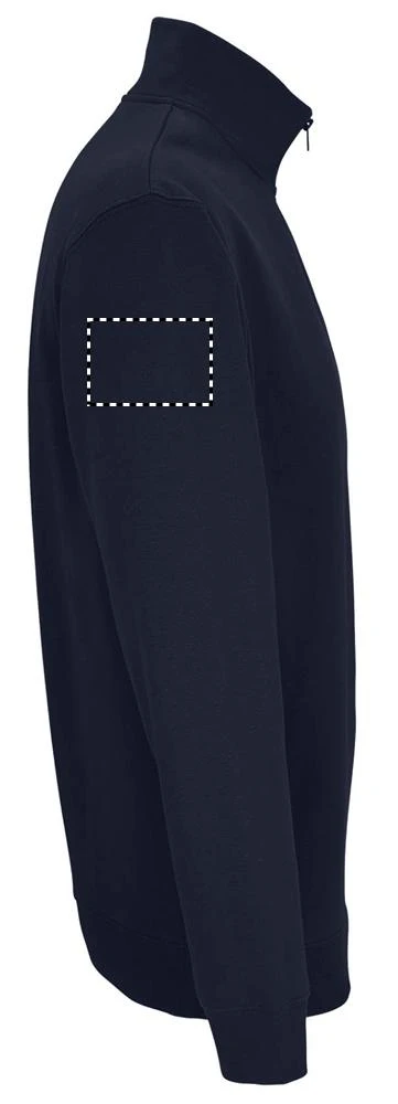 CONRAD mikina so zipsom - Sol's – french navy – tlačová plocha – Pravý rukáv