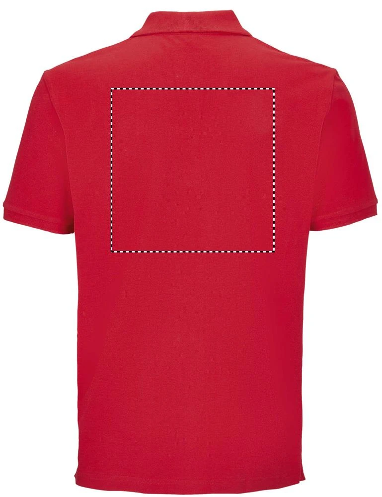 PEGASE Polo Organic - Sol's – french navy – tlačová plocha – Zadná strana