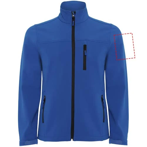 Antartida pánska softshellová bunda - Roly – kráľovská modrá – tlačová plocha – Levý biceps