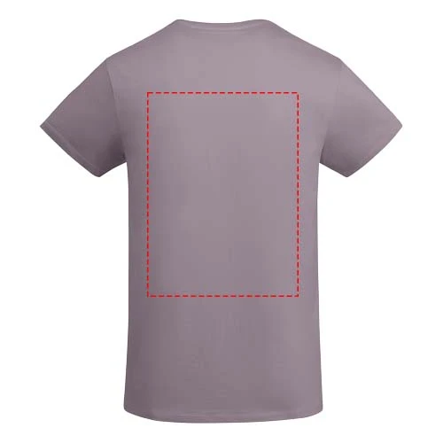 Breda pánske tričko s krátkym rukávom - Roly – levanduľová – tlačová plocha – Horná časť chrbta