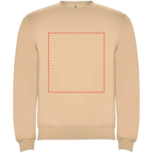 Clasica unisex sveter s výstrihom crewneck - Roly – angora – tlačová plocha – Celá predná strana