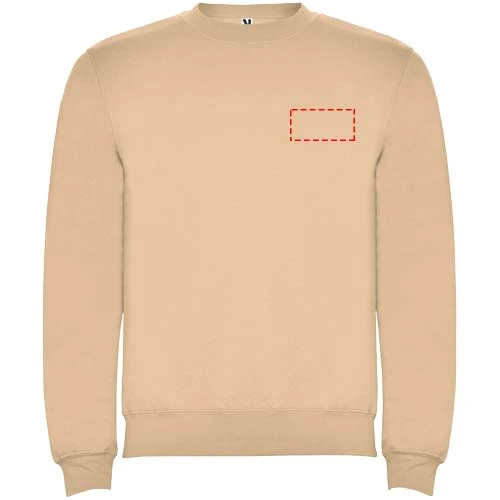 Clasica detský sveter s výstrihom crewneck - Roly – angora – tlačová plocha – Ľavá strana hrude