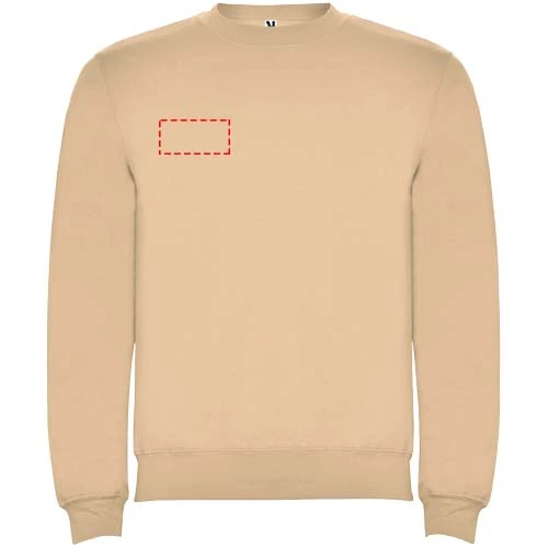 Clasica detský sveter s výstrihom crewneck - Roly – angora – tlačová plocha – Pravá strana hrude