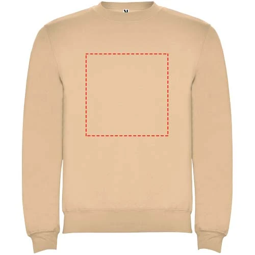 Clasica detský sveter s výstrihom crewneck - Roly – angora – tlačová plocha – Celá predná strana
