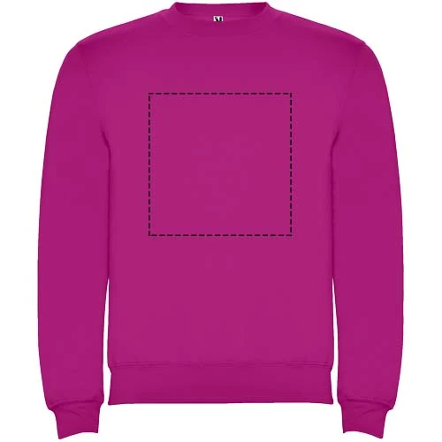 Clasica detský sveter s výstrihom crewneck - Roly – růžičková – tlačová plocha – Celá predná strana