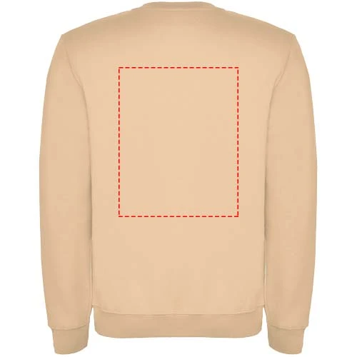 Clasica detský sveter s výstrihom crewneck - Roly – angora – tlačová plocha – Horná časť chrbta
