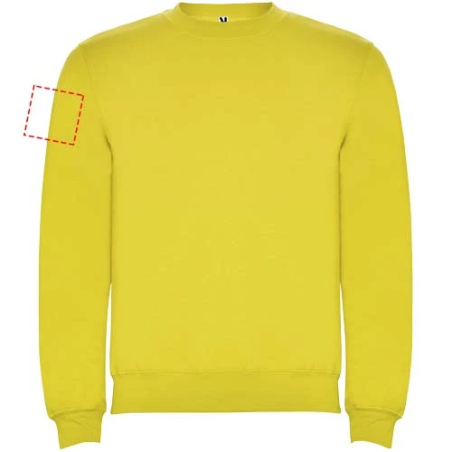 Clasica detský sveter s výstrihom crewneck - Roly – žlutá – tlačová plocha – Pravý biceps