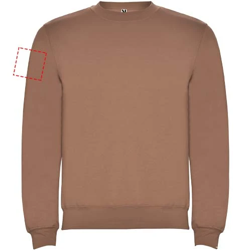 Clasica detský sveter s výstrihom crewneck - Roly – moka – tlačová plocha – Pravý biceps