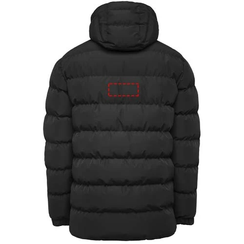 Nepal unisex zateplená parka - Roly – černá – tlačová plocha – Impact vyšší záď