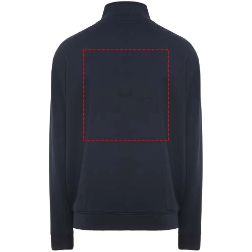 Ulan unisex celorozopínací sveter - Roly – námornícka modrá – tlačová plocha – Impact vyšší záď