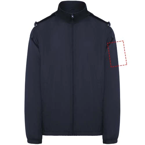 Makalu unisex zateplená bunda - Roly – námornícka modrá – tlačová plocha – Ľavý biceps