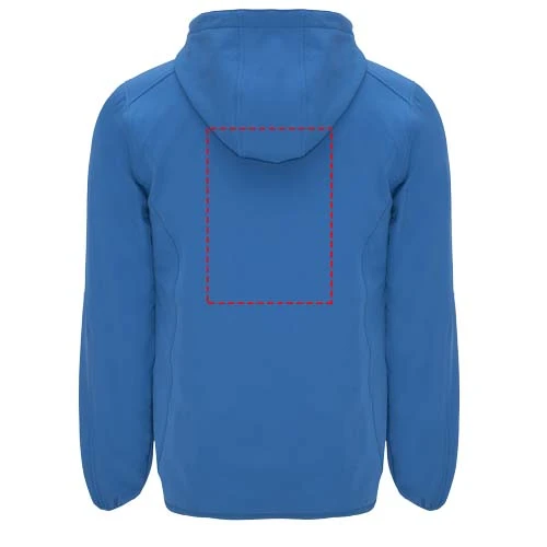 Siberia unisex softshellová bunda - Roly – kráľovská modrá – tlačová plocha – Impact vyšší záď