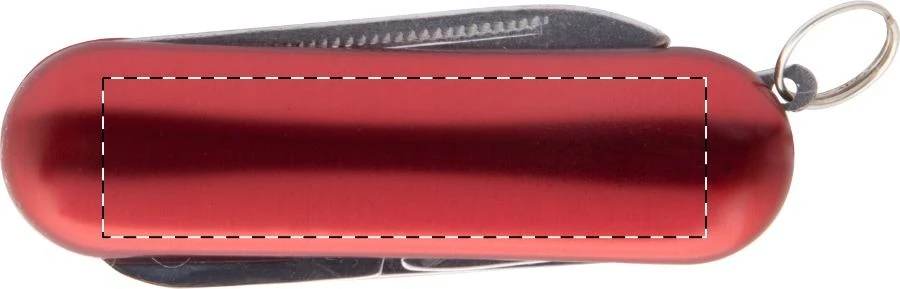 Gorner Mini multifunkčný vreckový mini nôž – red – tlačová plocha – Predná strana