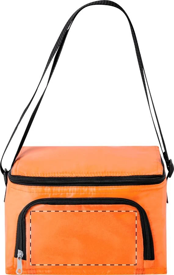 Kiatak chladiaca taška – orange – tlačová plocha – Vrecko