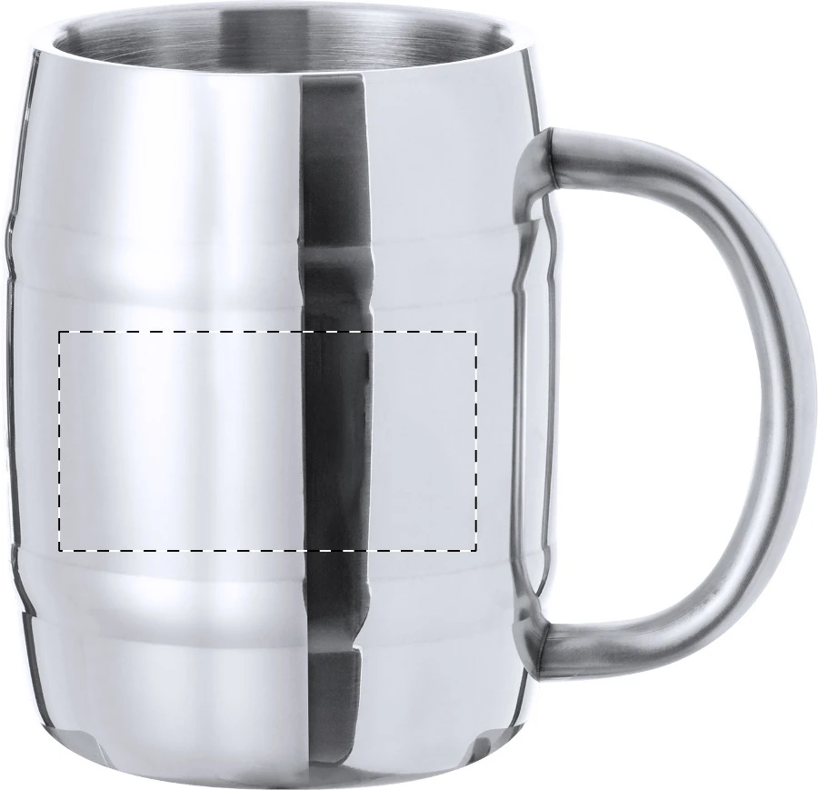 Julep hrnček na koktail – silver – tlačová plocha – Pravák
