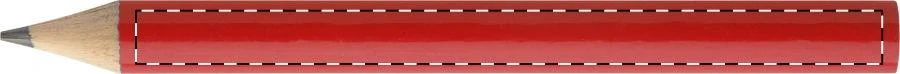 Mercia mini ceruzka – red – tlačová plocha – Na telo - pre praváka