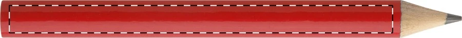 Mercia mini ceruzka – red – tlačová plocha – Na telo - pre ľaváka