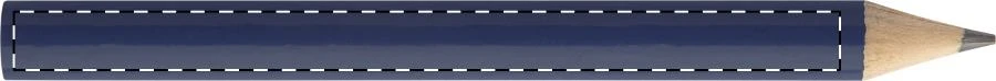 Mercia mini ceruzka – dark blue – tlačová plocha – Na telo - pre ľaváka