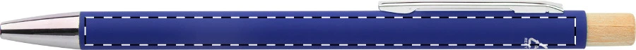 Iriboo guľôčkové pero – blue – tlačová plocha – Na telo - pre praváka